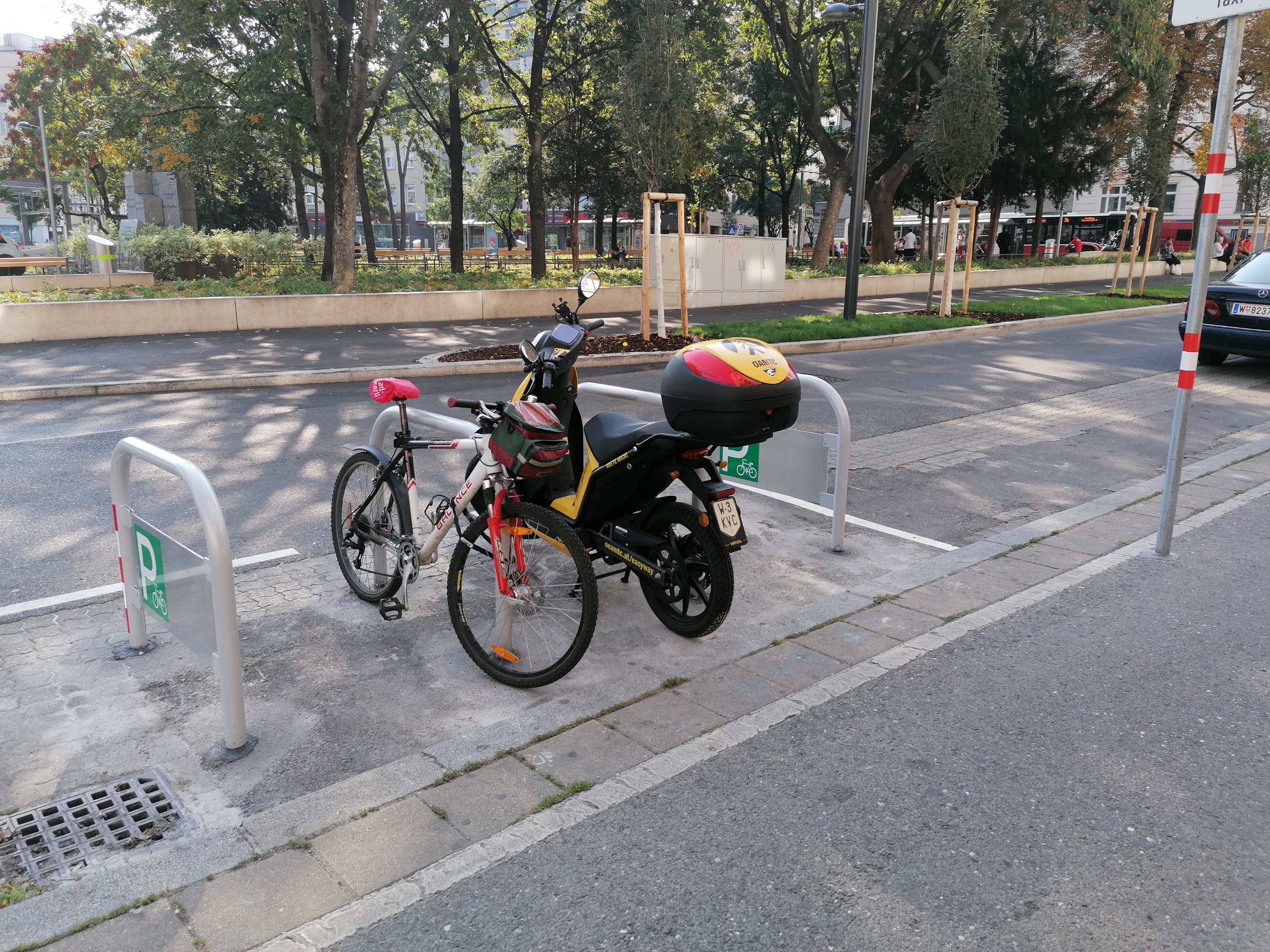 Am Reumannplatz sind Bügeln selten.
