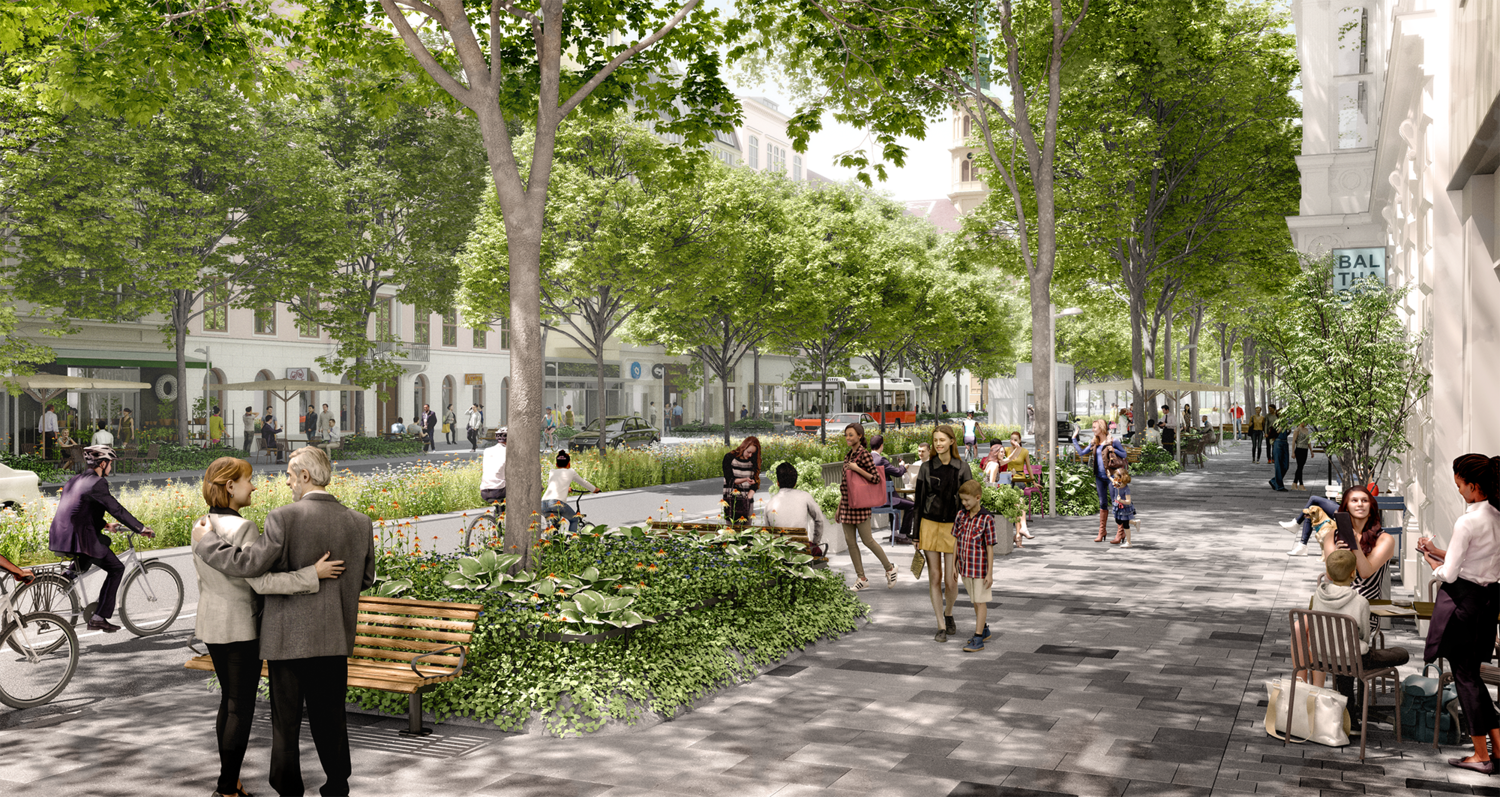 So soll die Praterstraße in Wien aussehen. 