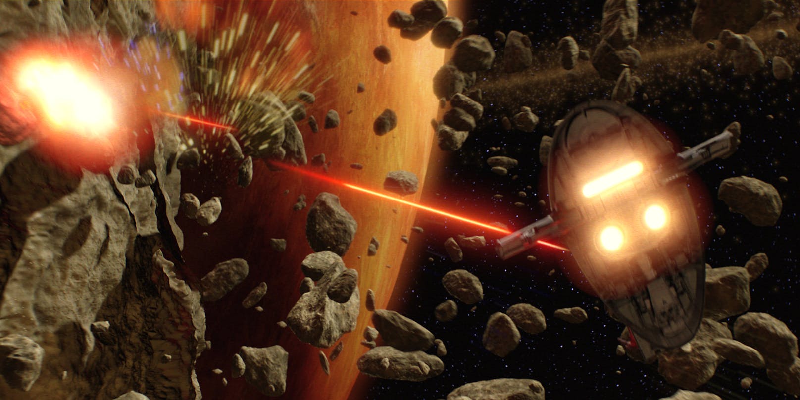 Eine Szene aus "Star Wars: Episode 2": Ob die Asteroiden-Abwehr der ESA ähnlich funktioniert?