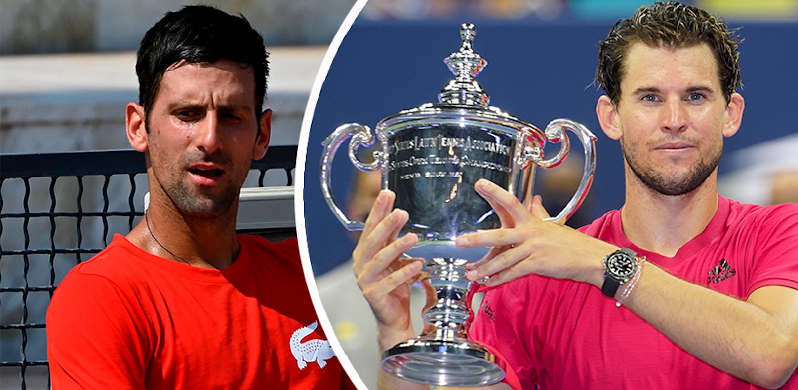 Novak Djokovic adelt Österreichs Tennis-Star Dominic Thiem. 
