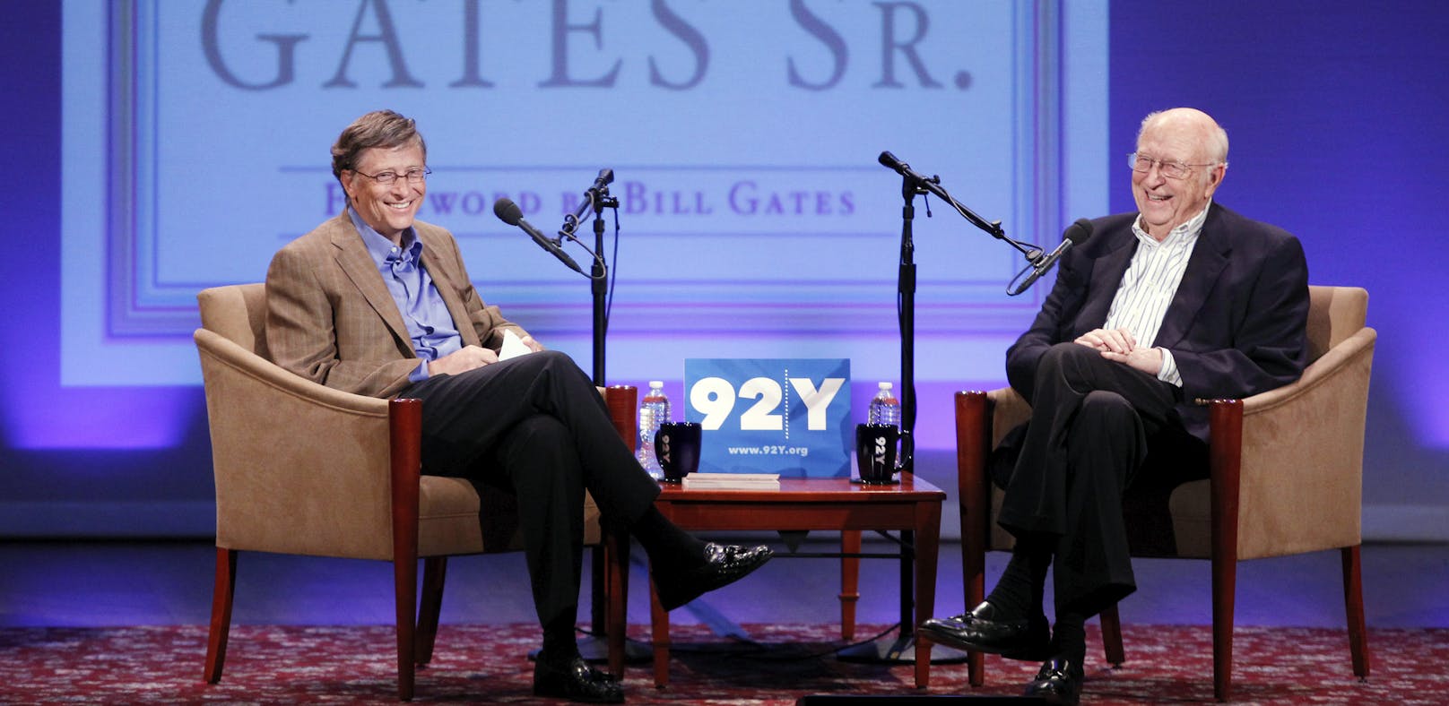 Bill Gates mit seinem Vater.