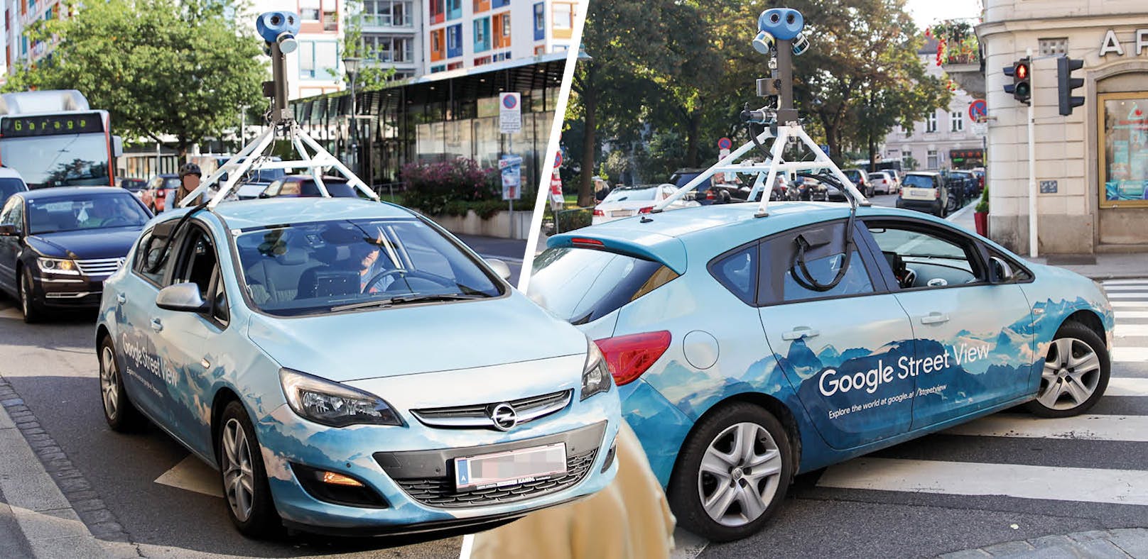 Google-Auto für Aufnahmen in Linz gesichtet