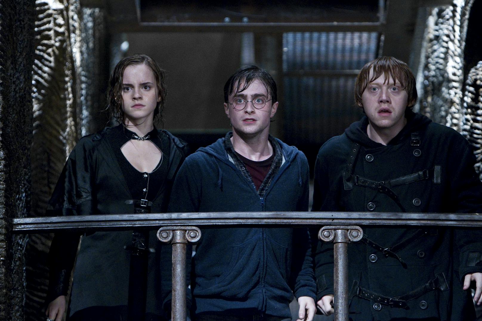 Daniel Radcliffe, Emma Watson und Rupert Grint schalteten sich ein.