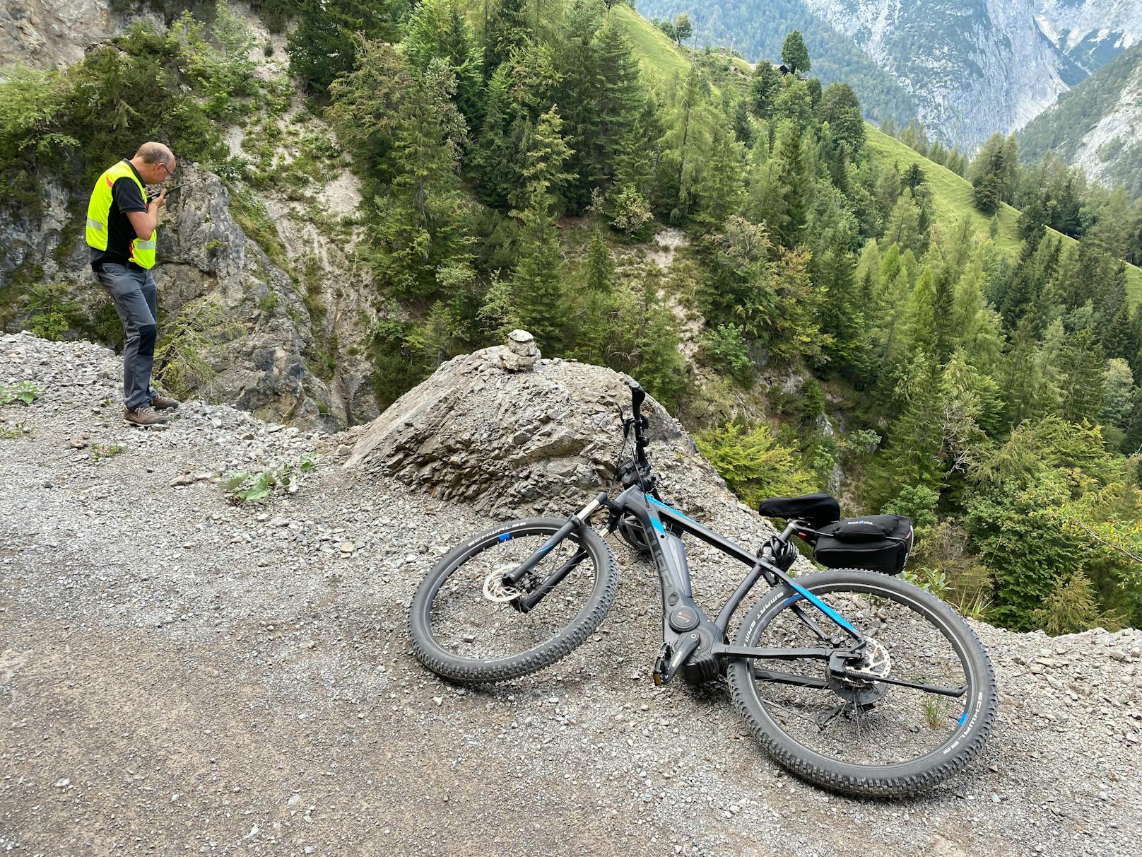 Tödlicher Absturz eines Mountainbikers nahe der Ganalm in Terfens, Tirol