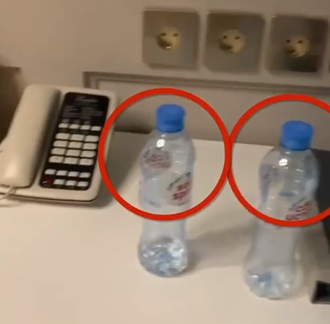 Auf dem Video sollen die vergifteten Wasserflaschen zu sehen sein.