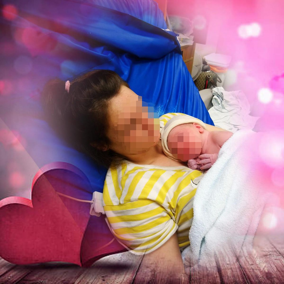 Teddy, so der Name des Chow-Chow-Mischlings, hat das gerade einmal 12 Tage alte Baby geschnappt und nicht mehr losgelassen.<br>