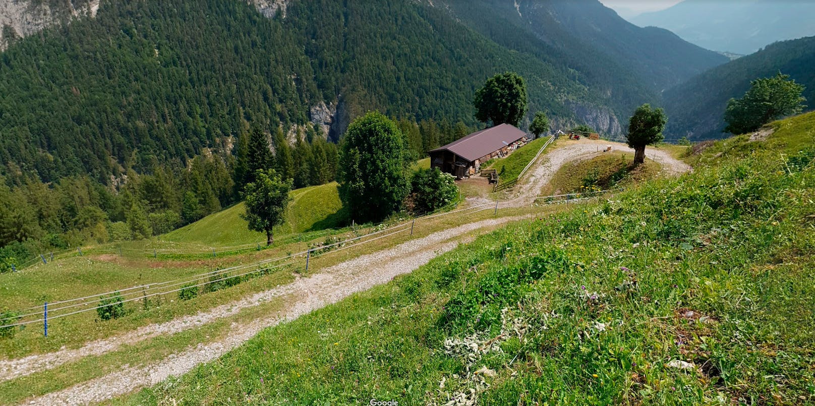 Blick auf die Ganalm in Terfens, Tirol