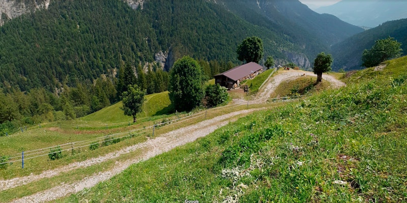 Blick auf die Ganalm in Terfens, Tirol