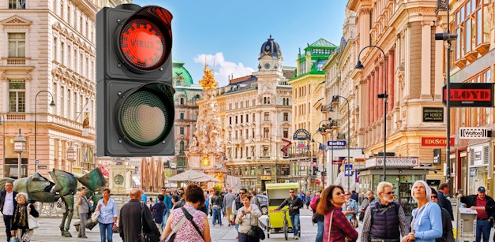 Die Corona-Ampel müsste für die Hauptstadt Wien auf Rot umgeschalten werden.