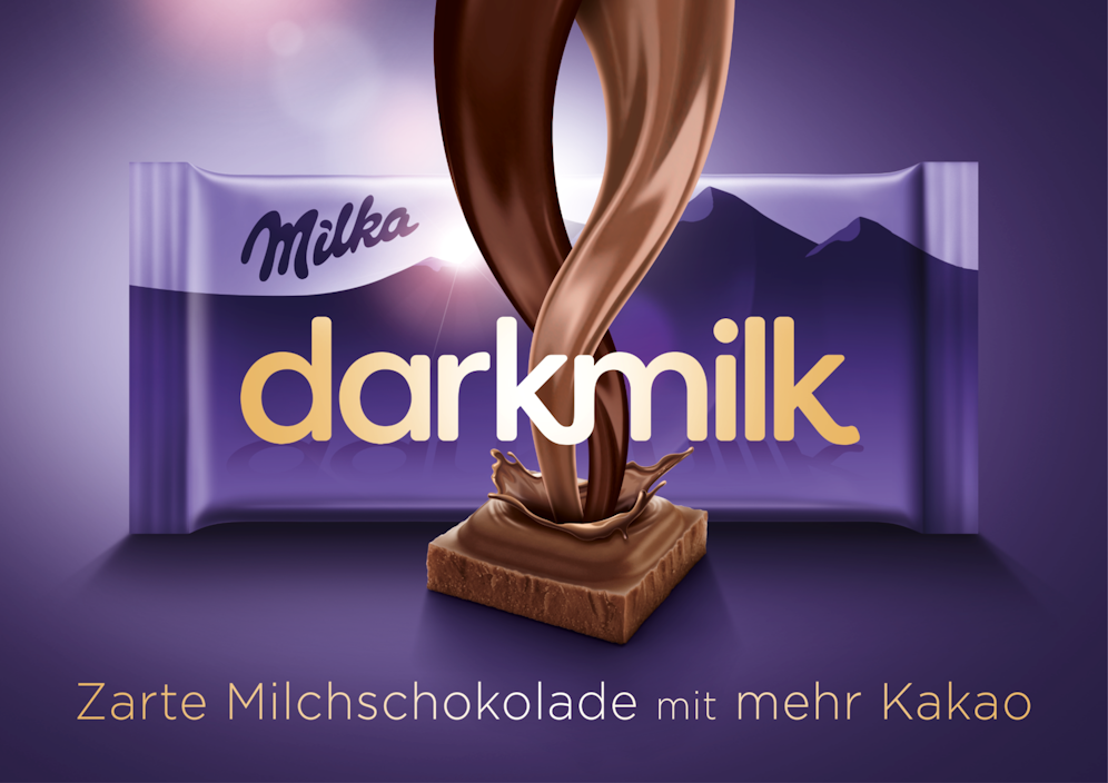 Zarte Milchschokolade mit mehr Kakao 