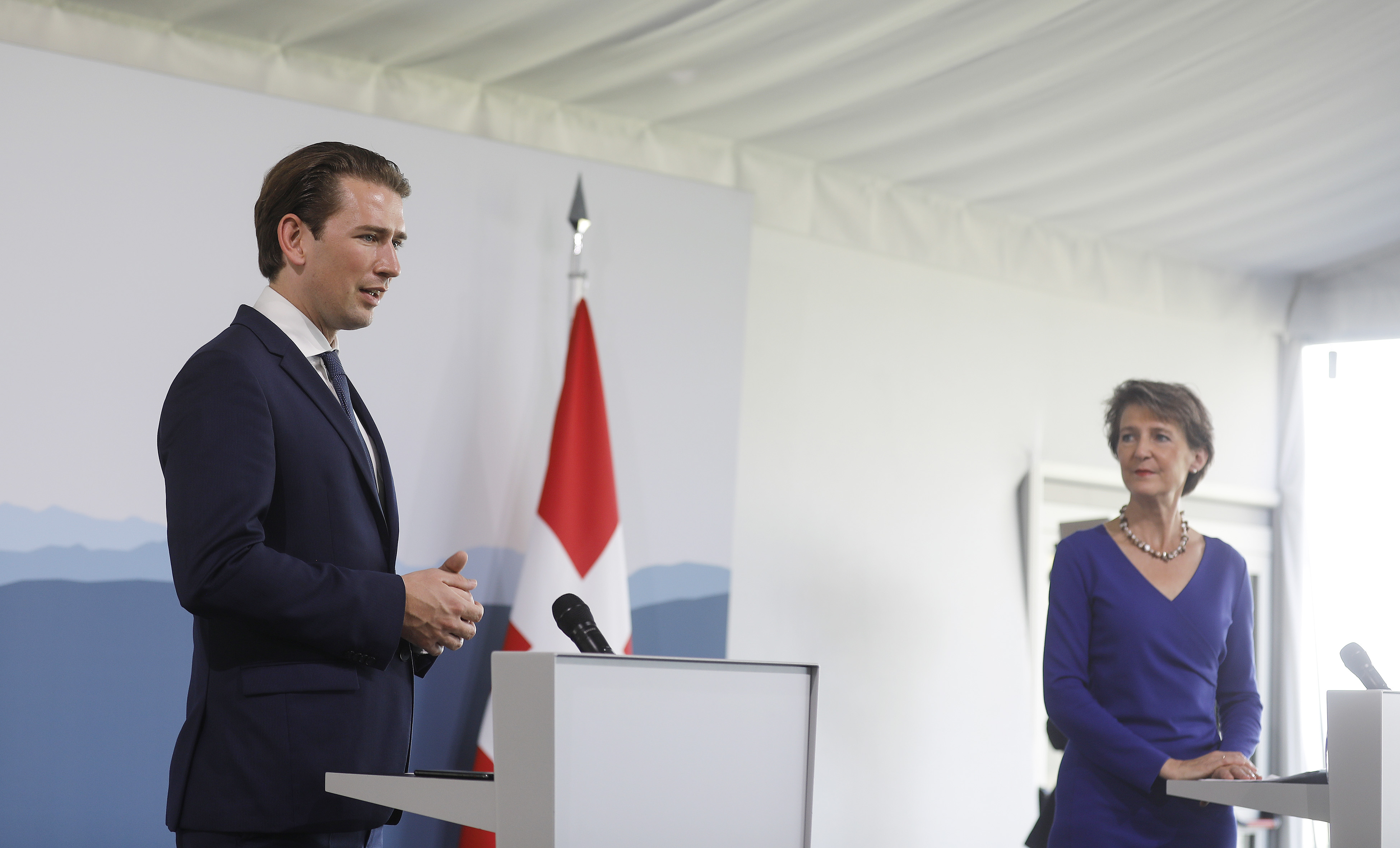 Sebastian Kurz und Simonetta Sommaruga