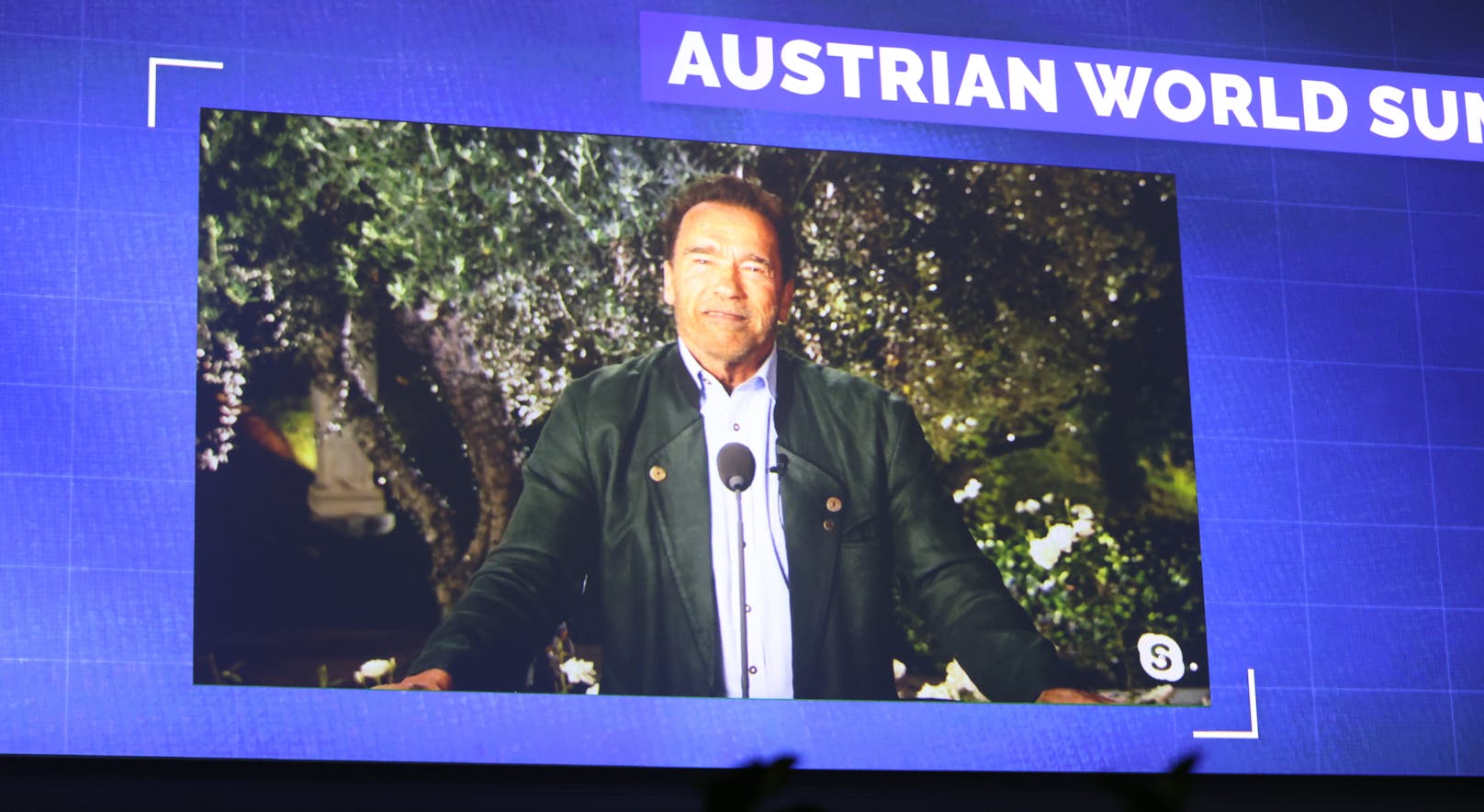 Arnold Schwarzenegger beim Austrian World Summit 2020.