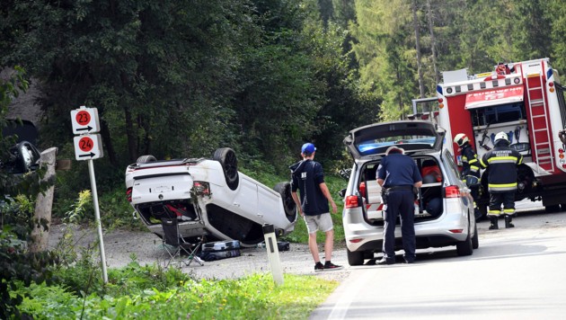Der 19-jährige Vorarlberger überschlug sich mit dem Auto.