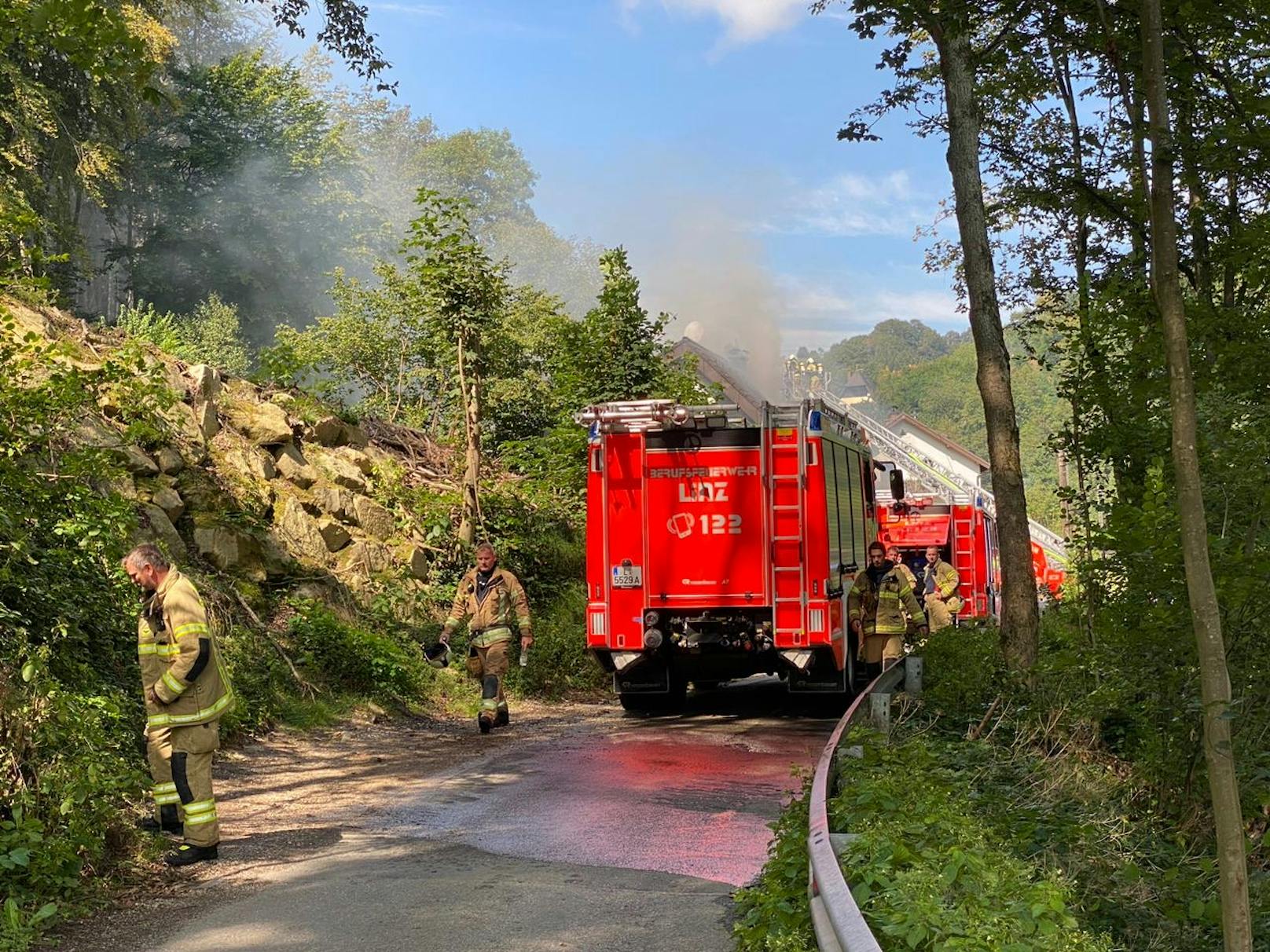 Einsatz der Feuerwehr Mittwoch zu den Mittagsstunden in Linz