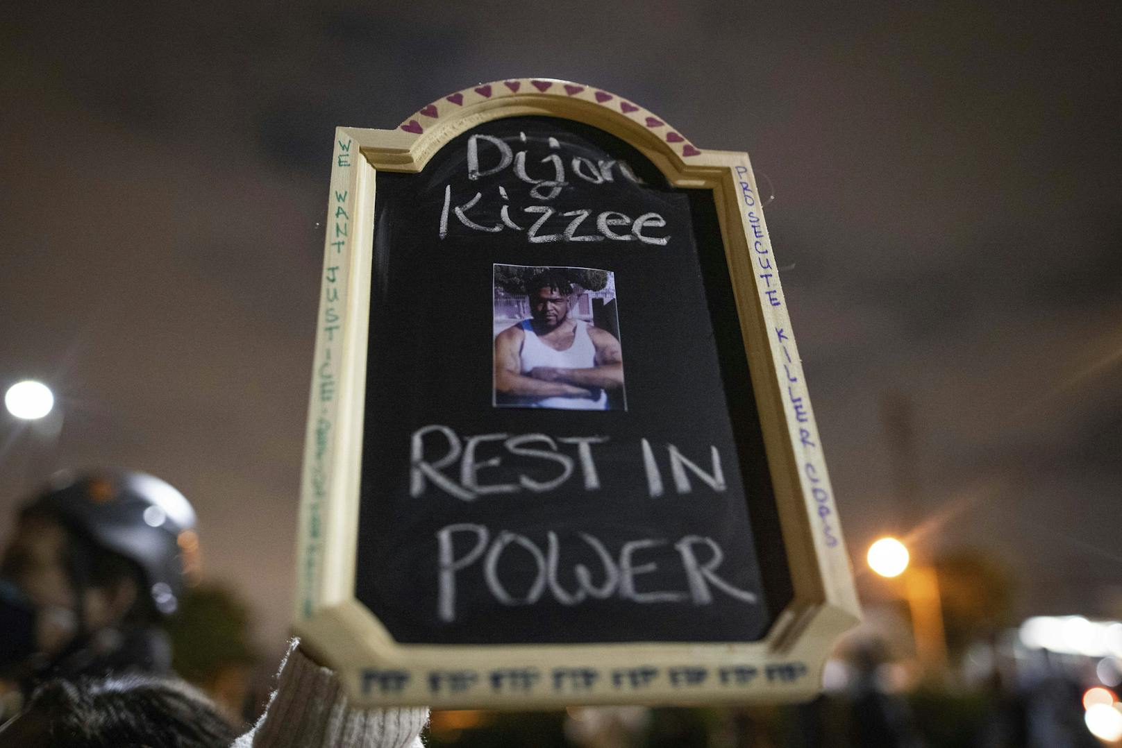 Trauer und Protest nach der Tötung von Dijon Kizzee (29) durch die Polizei von Los Angeles am 1. September 2020