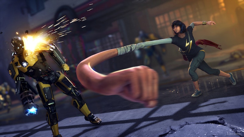 Die Prämisse ist frisch und clever: Man erlebt das Game quasi durch die Augen von Kamala Khan. Die Teenagerin ist der größte Fan der Avengers im Marvel-Universum – und wird alsbald selbst zur Heldin.