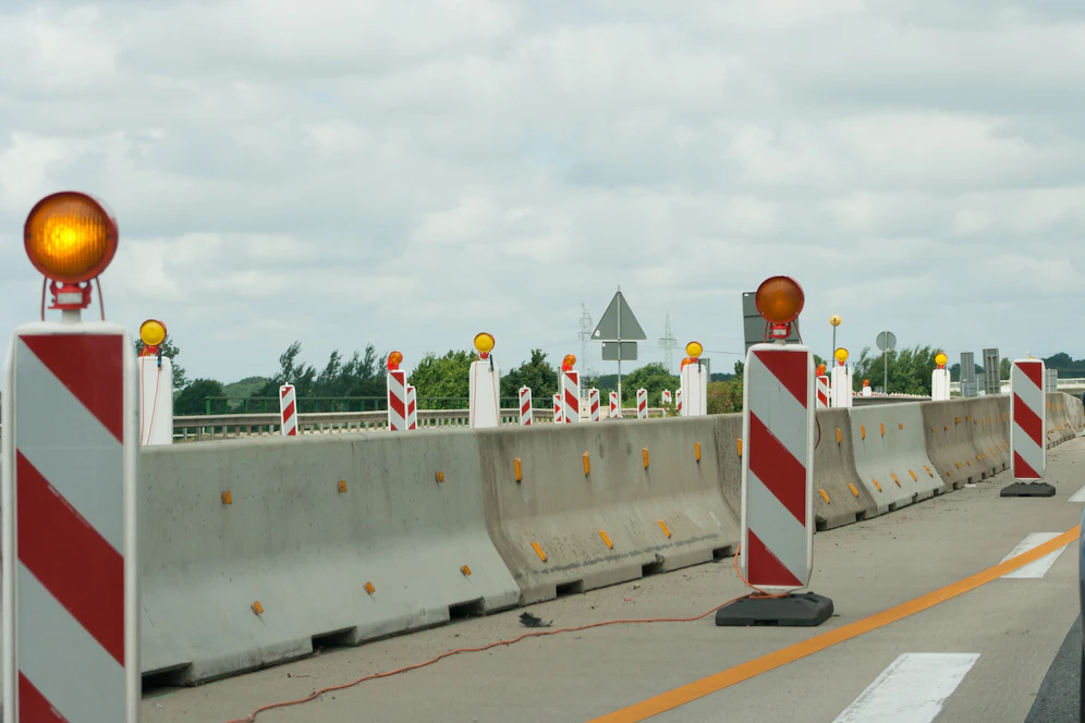 Symbolfoto einer Autobahnbaustelle.
