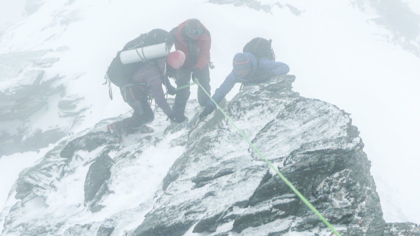 Rettung von erschöpften Bergsteigern am Großglockner. Archivbild, 1. Juni 2014