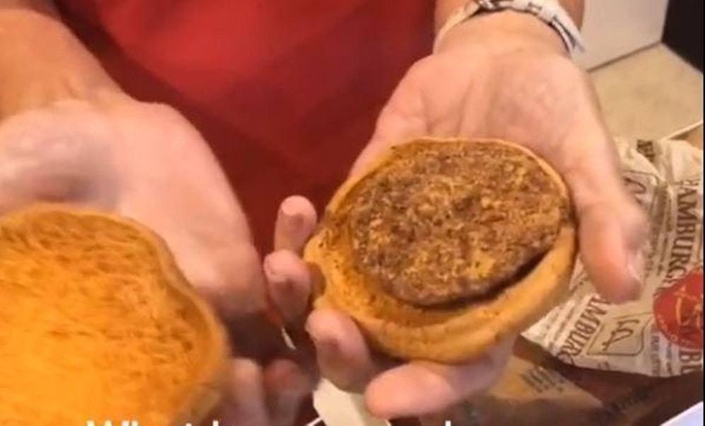 So sieht der 24 Jahre alte Burger aus, der auf TikTok berühmt wurde.