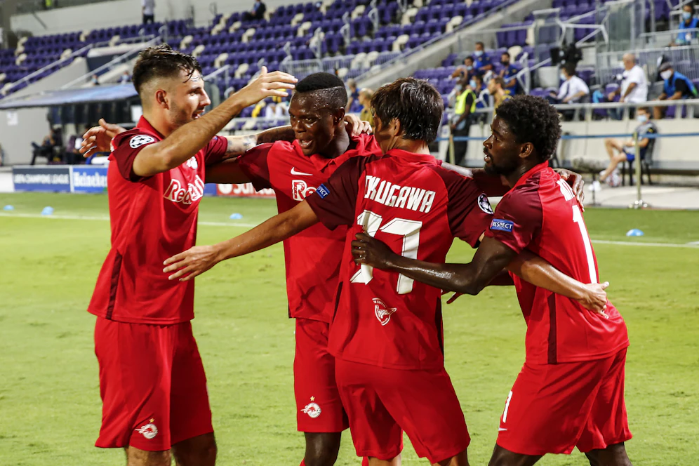 Salzburg jubelt über das 2:1 im Play-off der Champions-League-Quali gegen Maccabi Tel Aviv