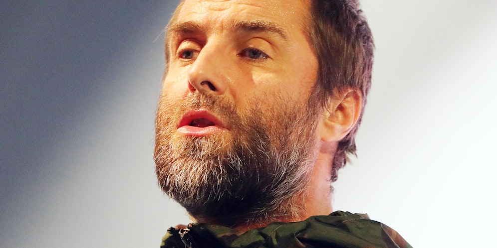 Liam Gallagher bei seinem Auftritt in Stockholm im Februar. 