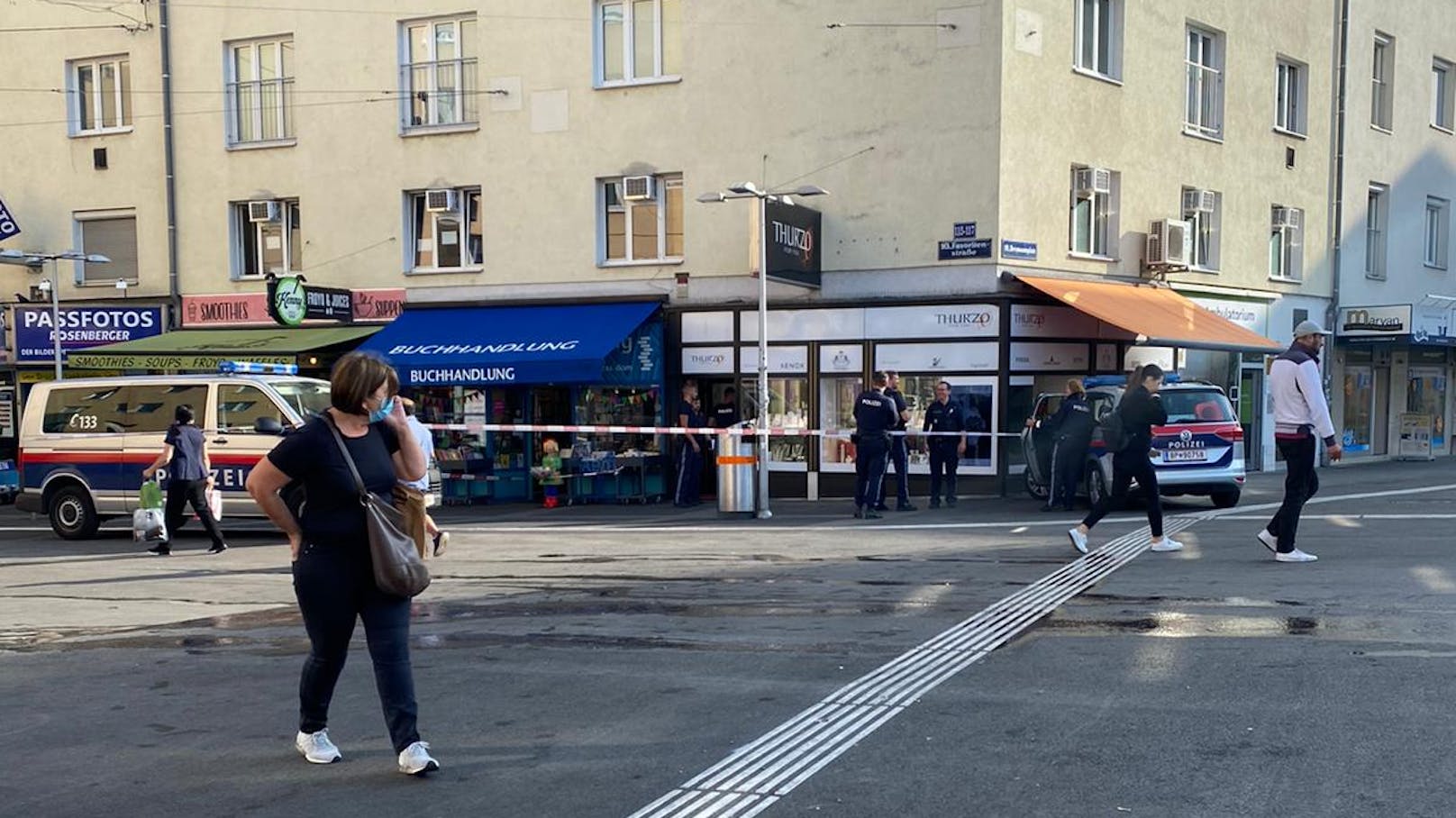 Polizei-Einsatz in Wien-Favoriten beim Reumannplatz