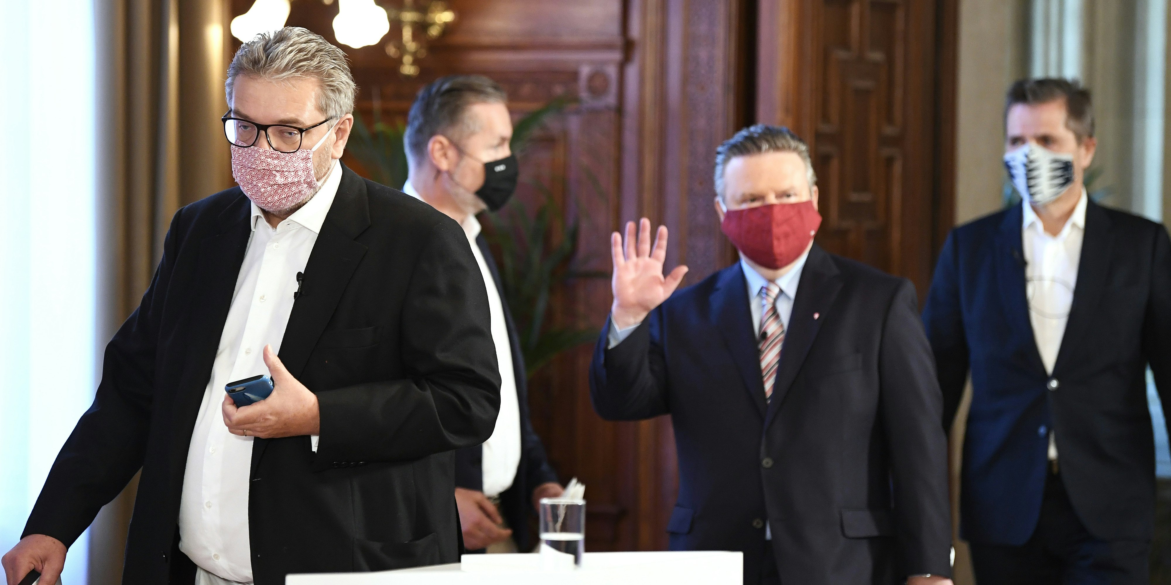 Michael Ludwig und Peter Hacker (SP)