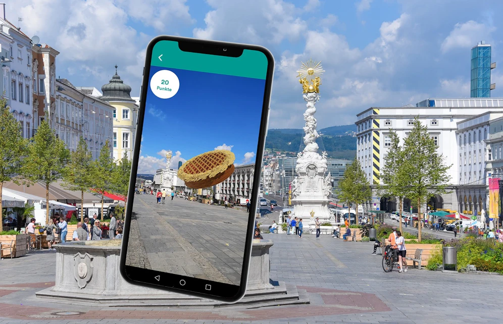 Mit der Visit Linz App kann man jetzt Torten sammeln und so zu Geschenken kommen.