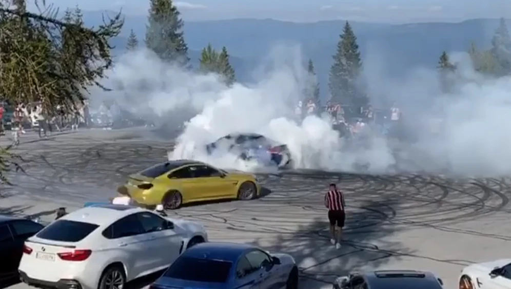 Der BMW M4 zog seine Kreise um den Mercedes C63 AMG.