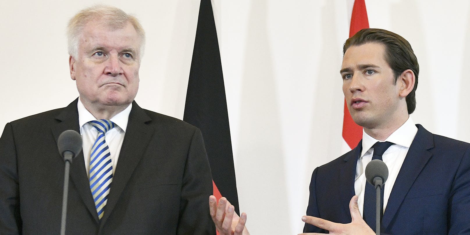 Deutschlands Innenminister Seehofer ist mit Kurz' Asylpolitik nicht einverstanden