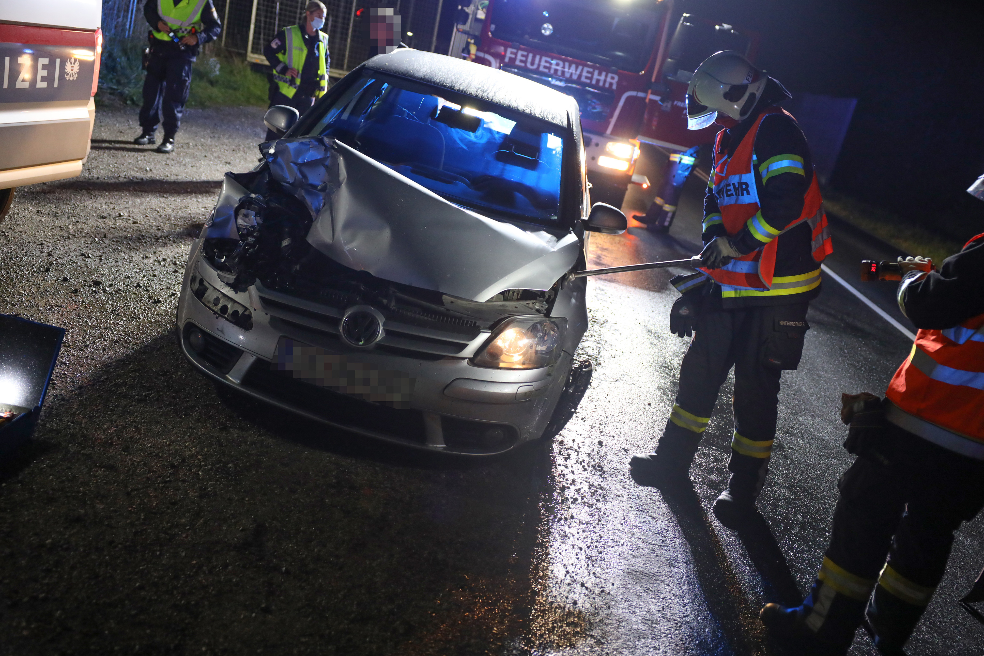 Der betrunkene VW-Fahrer blieb bei dem Unfall unverletzt.