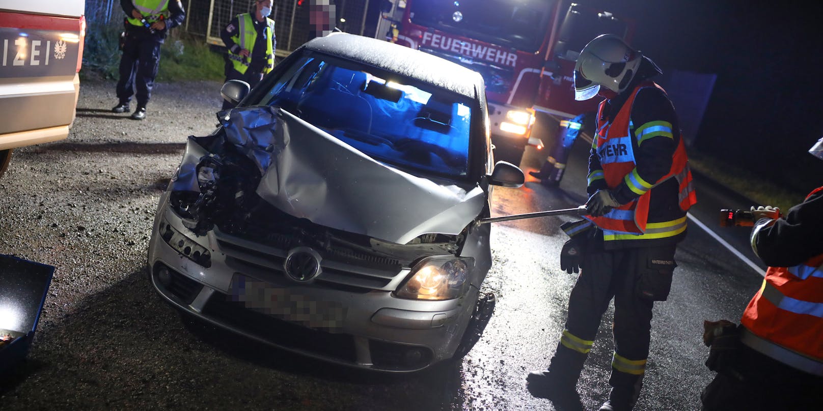 Der betrunkene VW-Fahrer blieb bei dem Unfall unverletzt.