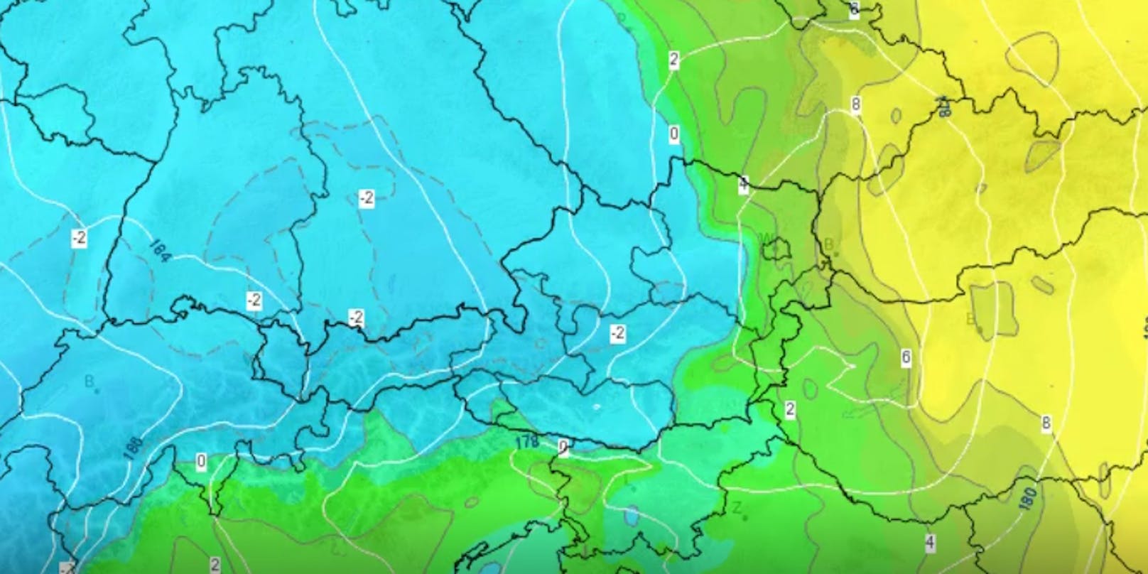 Es wird richtig kalt in Österreich.