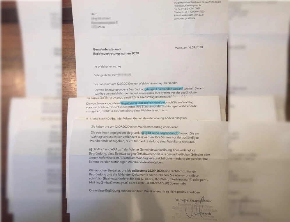Nicht alle Wahlberechtigten dürfen an einer Briefwahl teilnehmen.