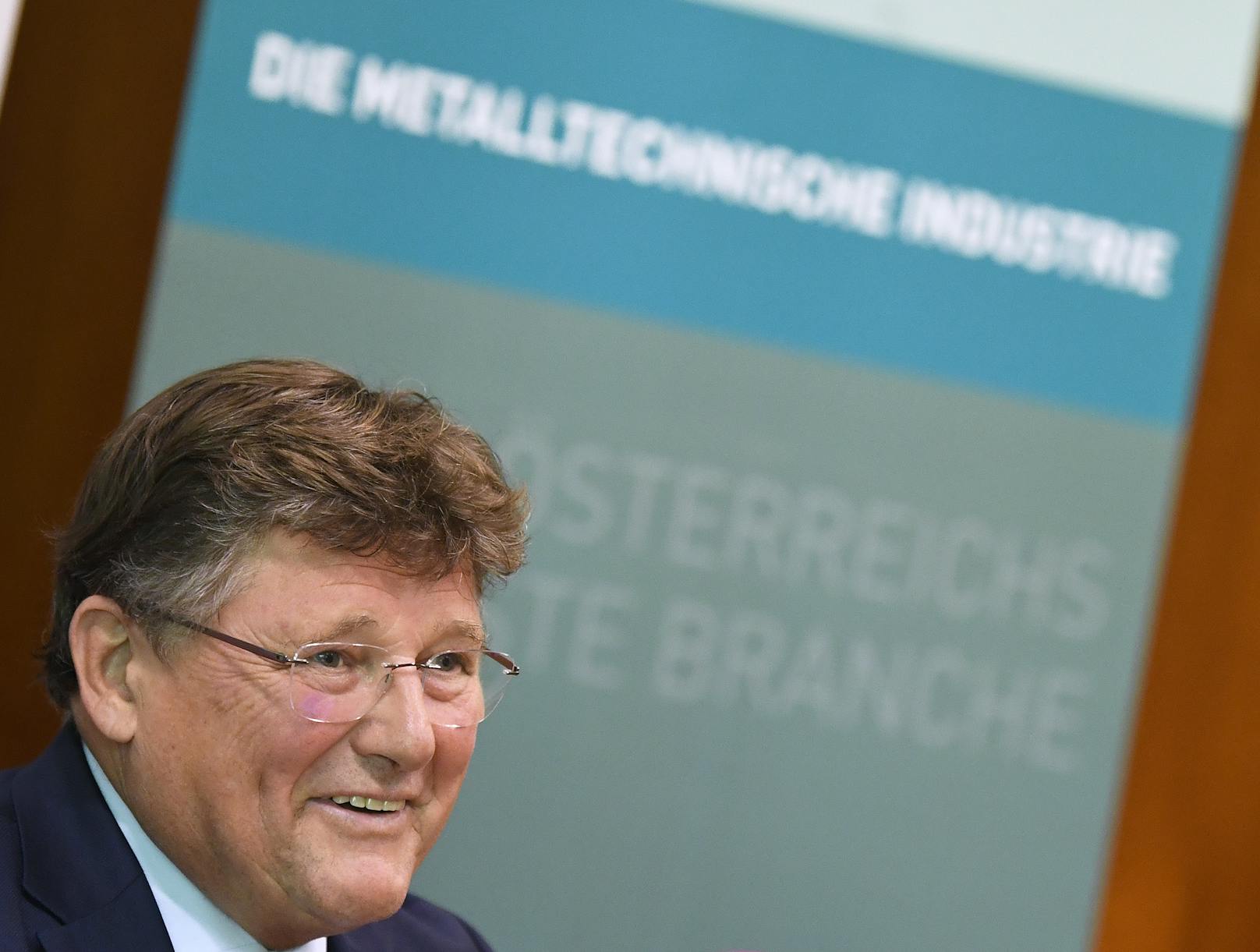 Hat leicht lachen: PRO-GE Chefverhandler Rainer Wimmer nach den Metaller-KV-Verhandlungen.