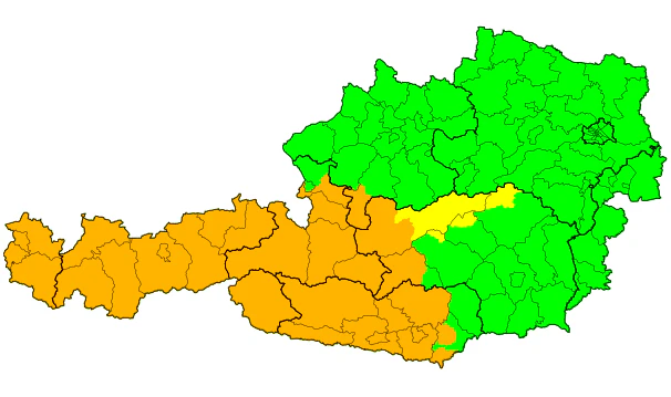 Aktuelle Wetterlage in Österreich