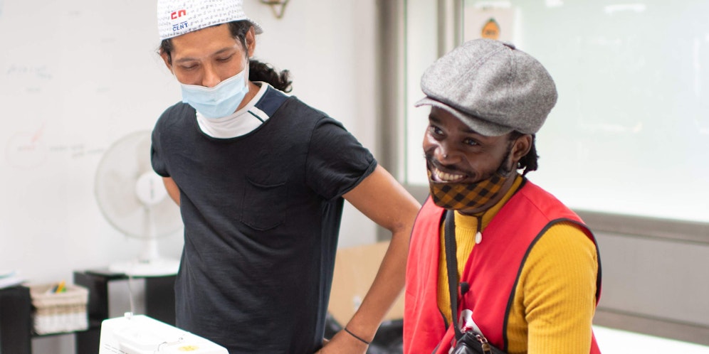 Jérôme Baku bei der Arbeit.