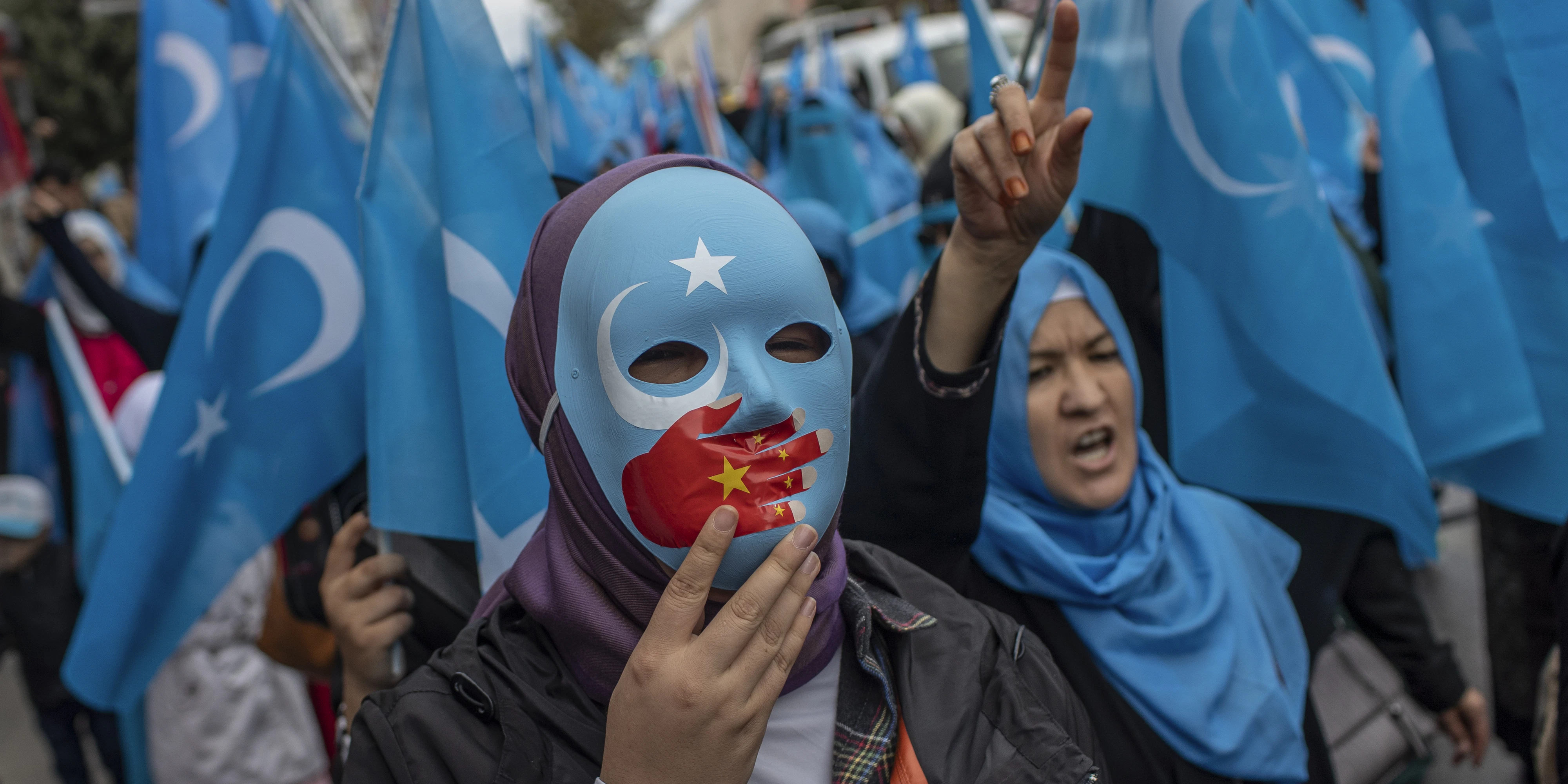 Proteste vertriebener Uiguren 2018 in der Türkei