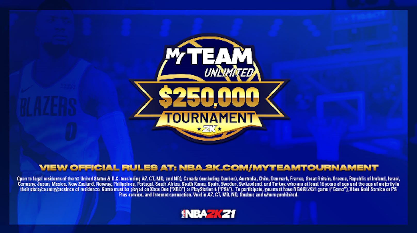 Das NBA 2K21 MyTEAM Unlimited $250,000 USD Tournament startet jetzt.