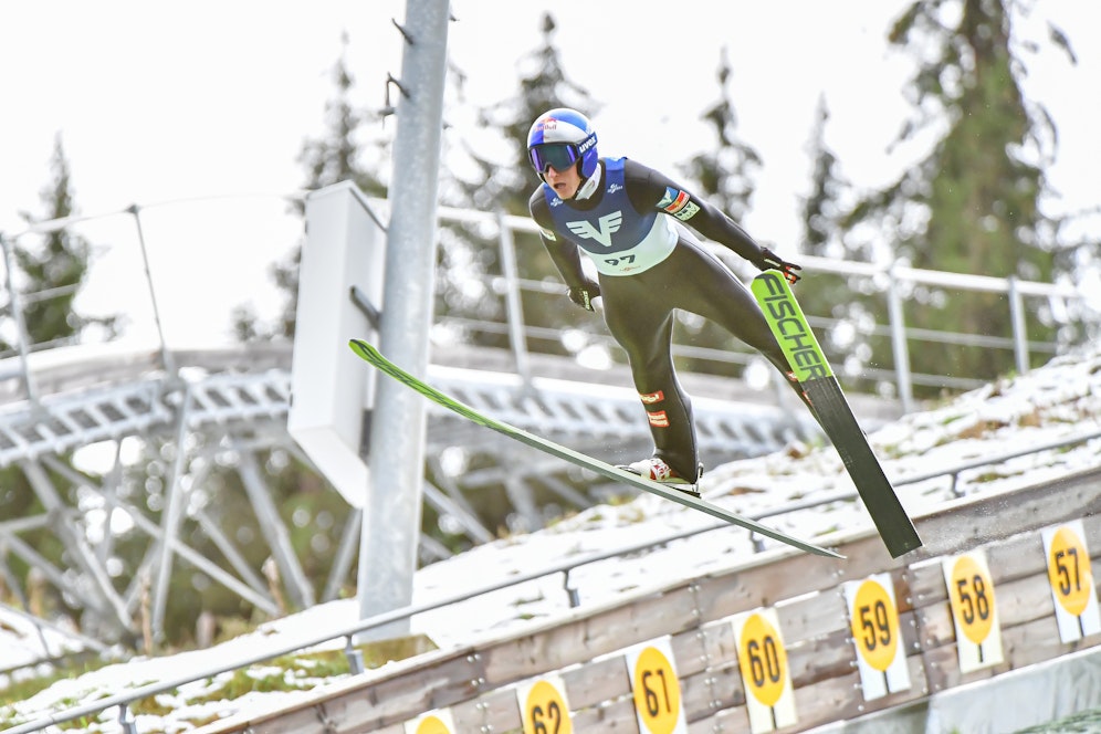 Gregor Schlierenzauer springt zum Staatsmeistertitel. 