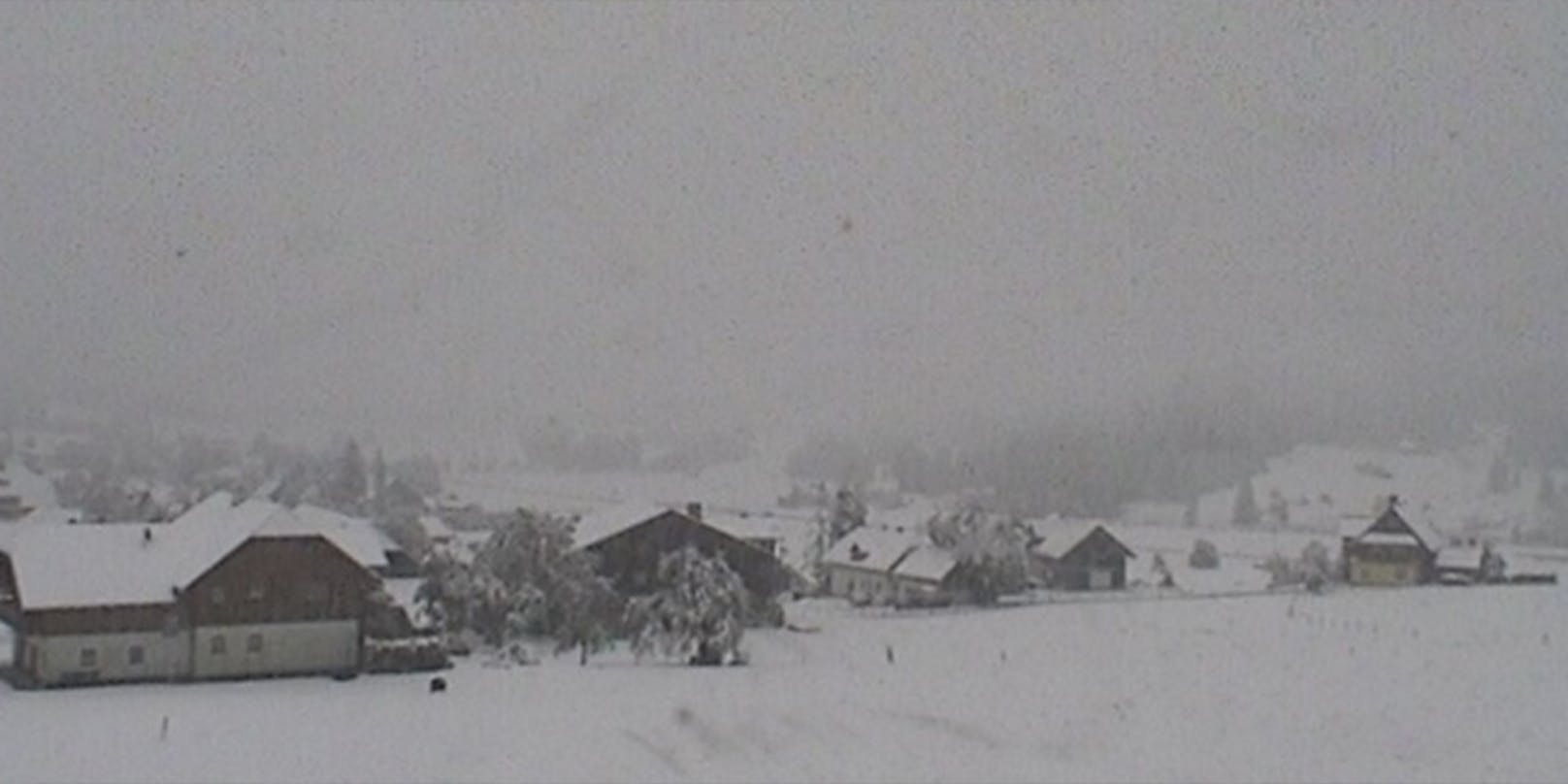 Obersdorf - Bad Mitterndorf wurde ebenfalls schneebedeckt.
