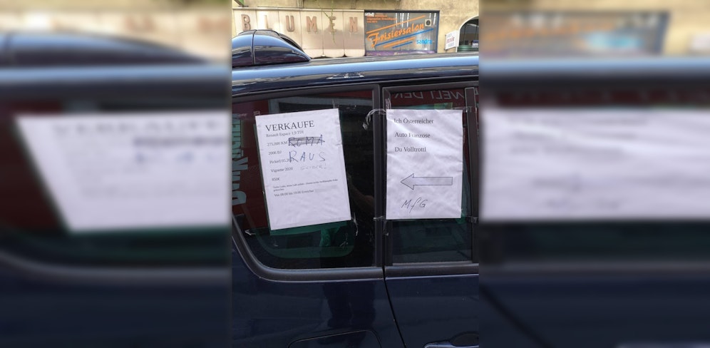 Der Renault soll um 850 Euro verkauft werden.