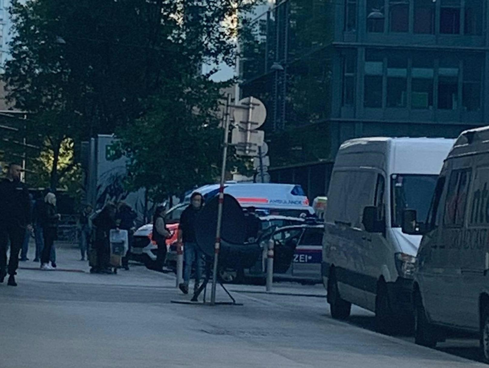 Bei der Mall in Wien-Landstraße fanden am Sonntagmorgen Dreharbeiten statt.