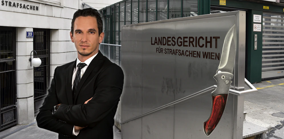 Anwalt Gemeiner vertritt den Täter vor Gericht.