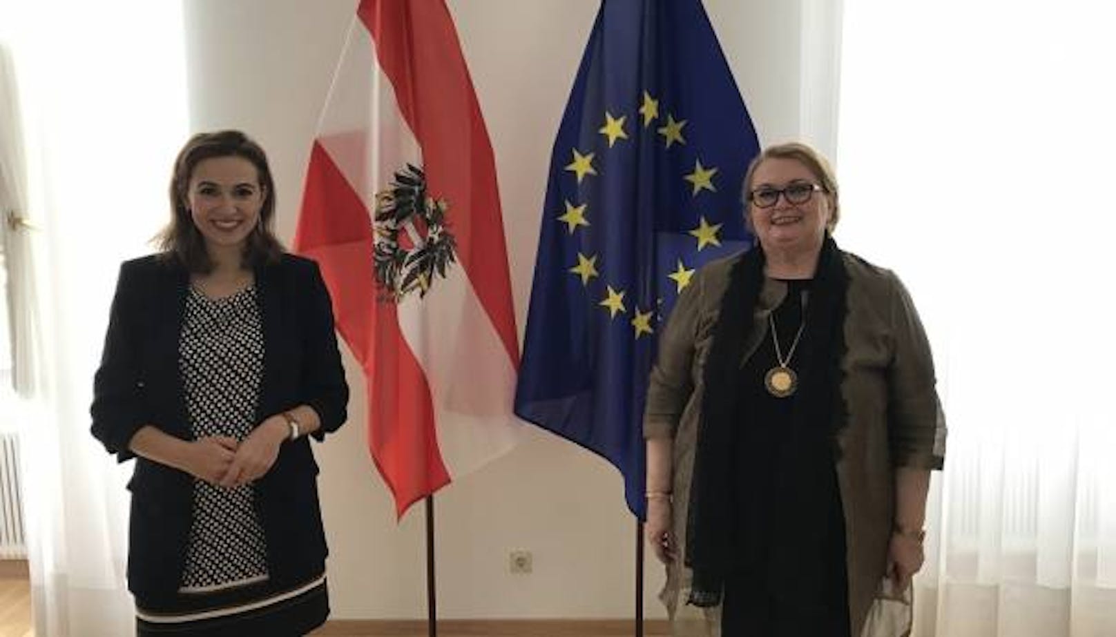 Österreichs Justizministerin Alma Zadić und Bosniens Außenministerin Bisera Turković <br>
