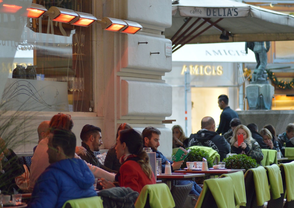 So wie hier in Wien werden auch in Linz heuer viele Gastgärten im Winter offen sein.