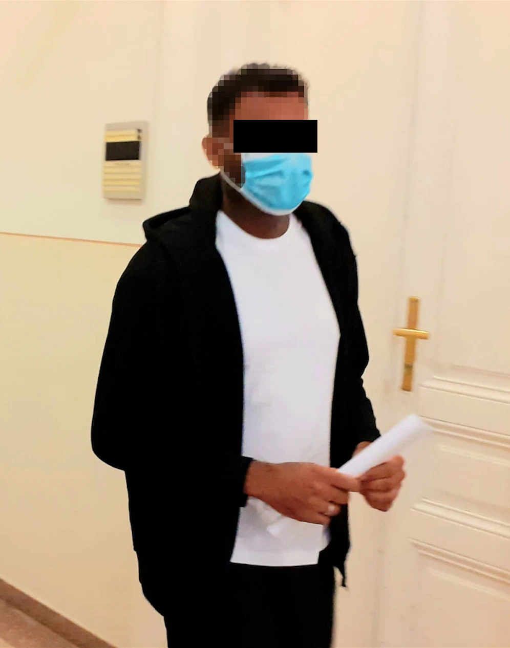 Angeklagter vor Gericht