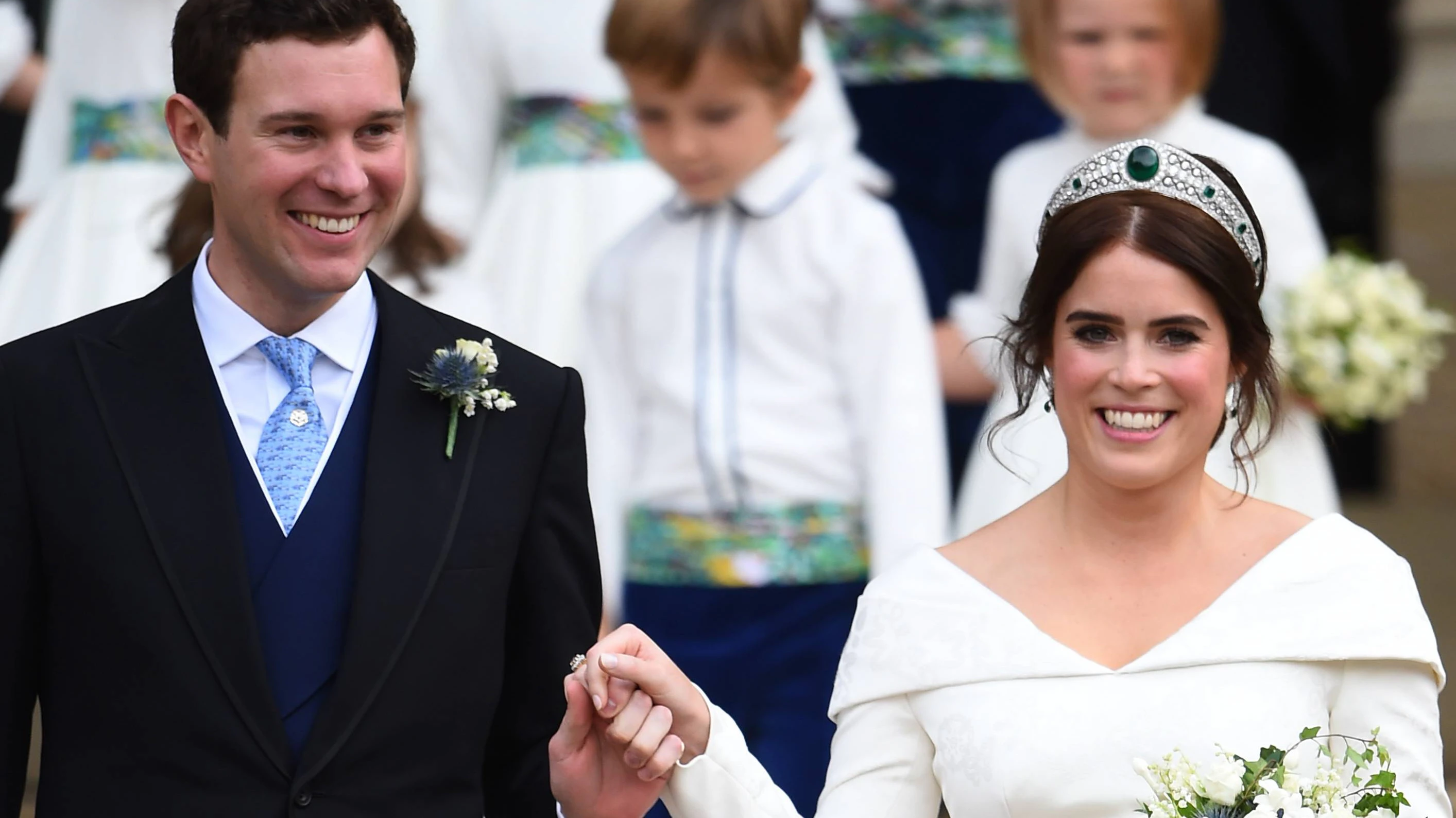 <strong>Prinzessin Eugenie</strong> und <strong>Jack Brooksbank </strong>gaben sich 2018 das Jawort und werden im kommenden Jahr zum ersten Mal Eltern.