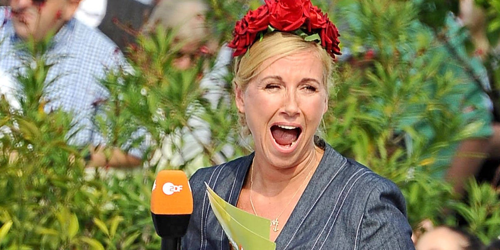 Andrea Kiewel moderiert seit dem Jahre 2000 den "Fernsehgarten" im ZDF.