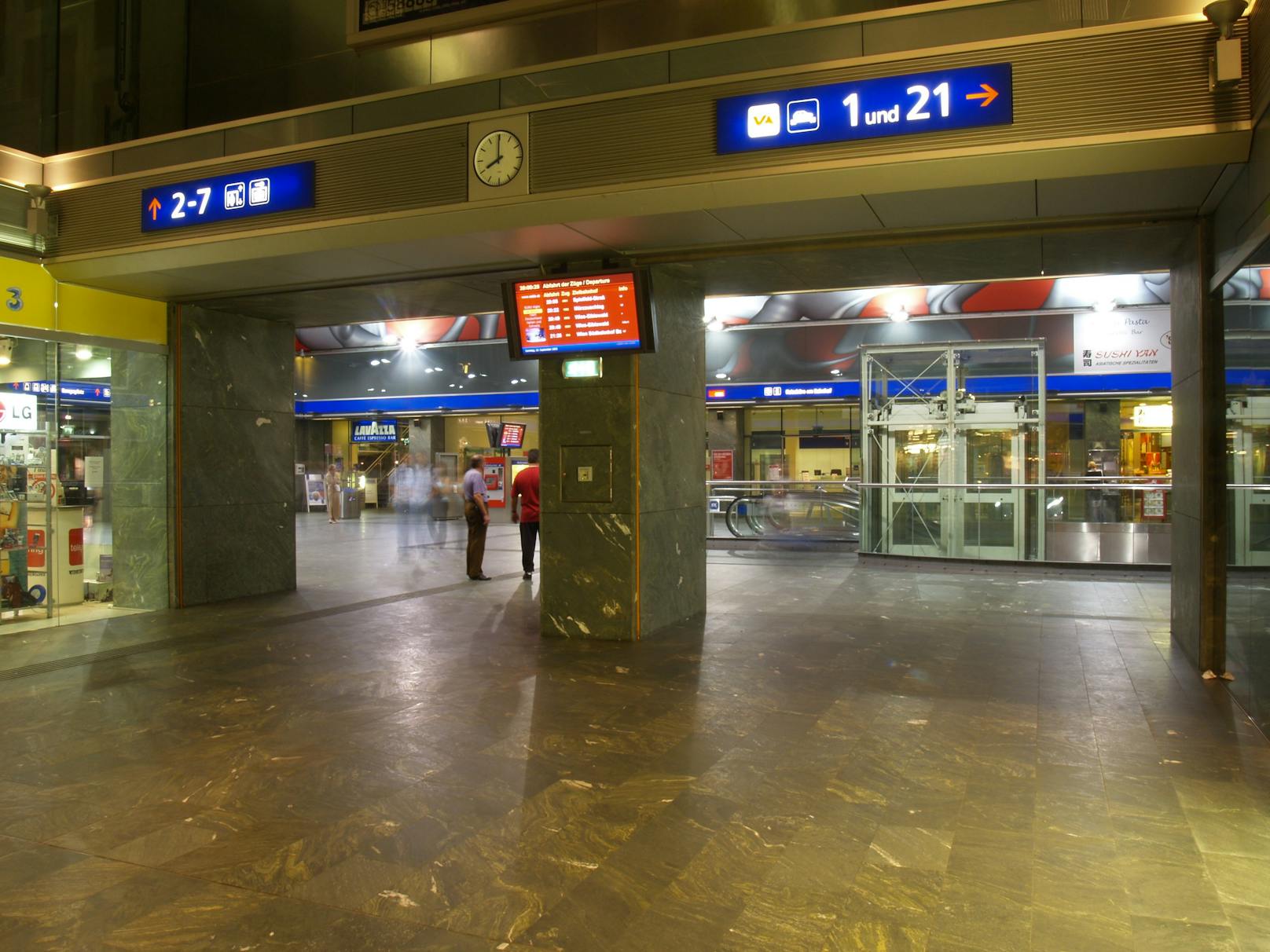 Der Grazer Hauptbahnhof.&nbsp;